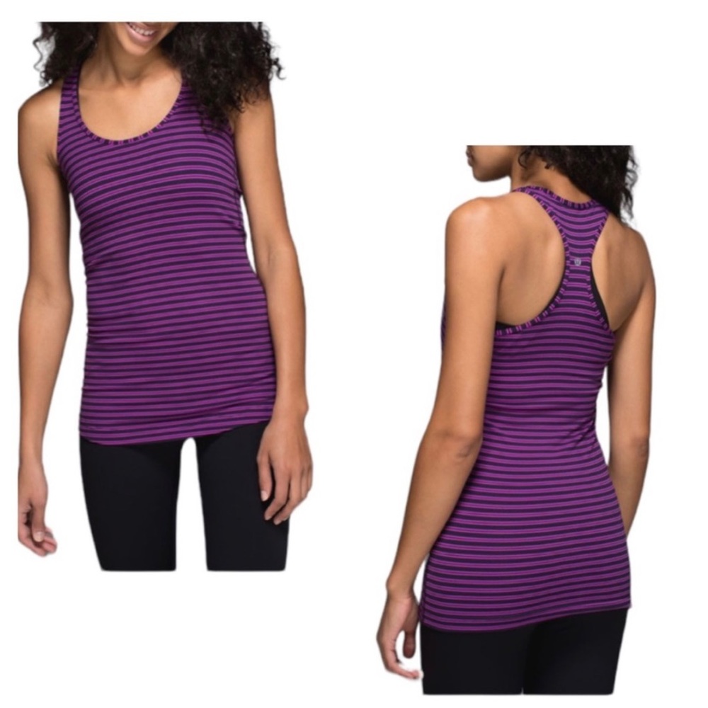 Lululemon Cool Striped Racerback Tank Top.